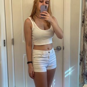 Medium Romwe White Tank Top